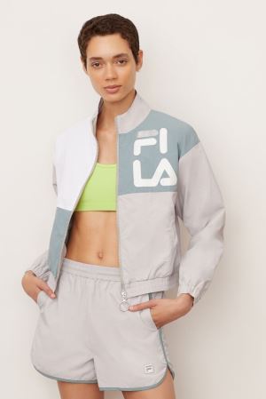 FILA Rumi Wind Jackets White,Womens Clothing | CA.ZVJUSX594